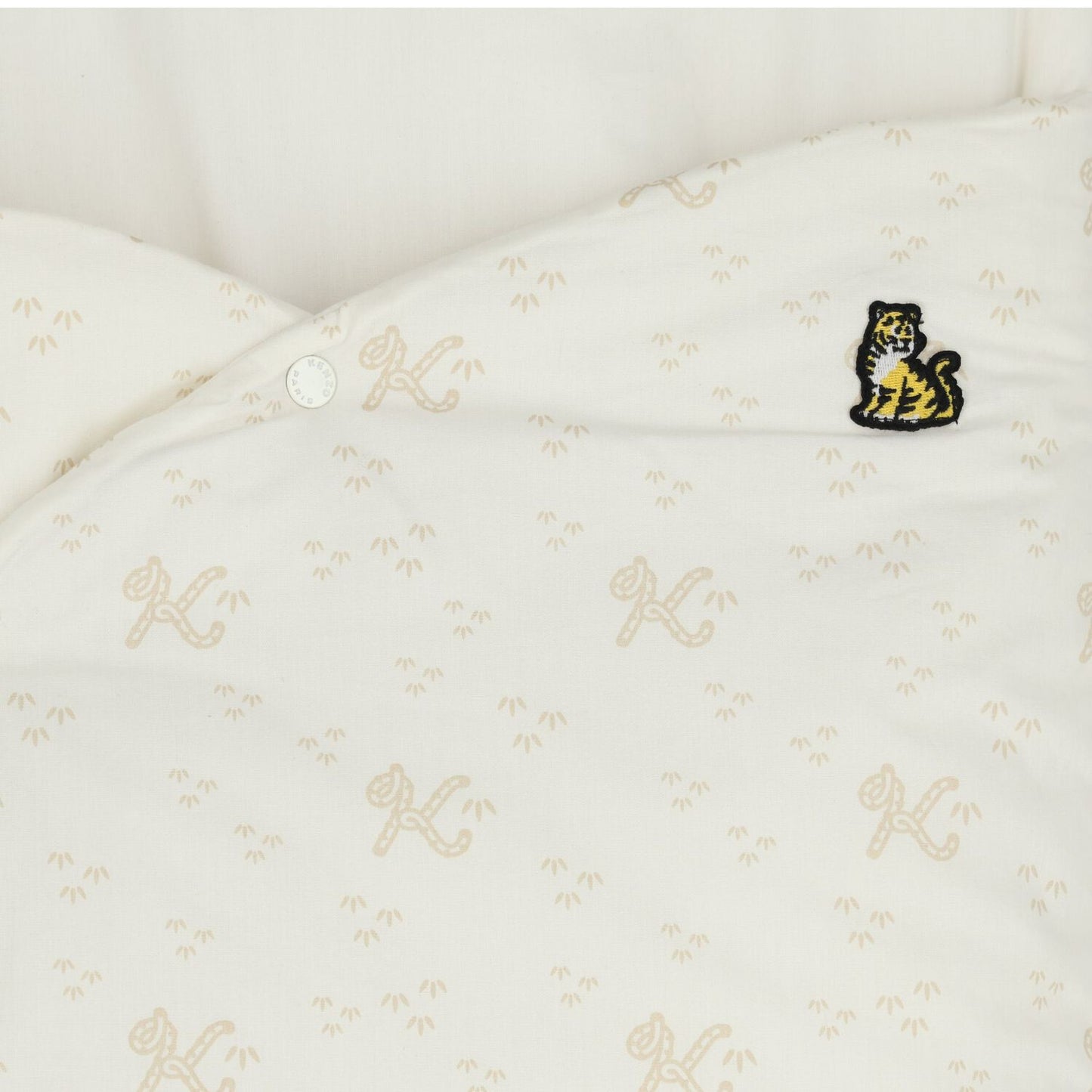 KENZO KIDS Ivory Tiger Logo Reversible Baby Nest