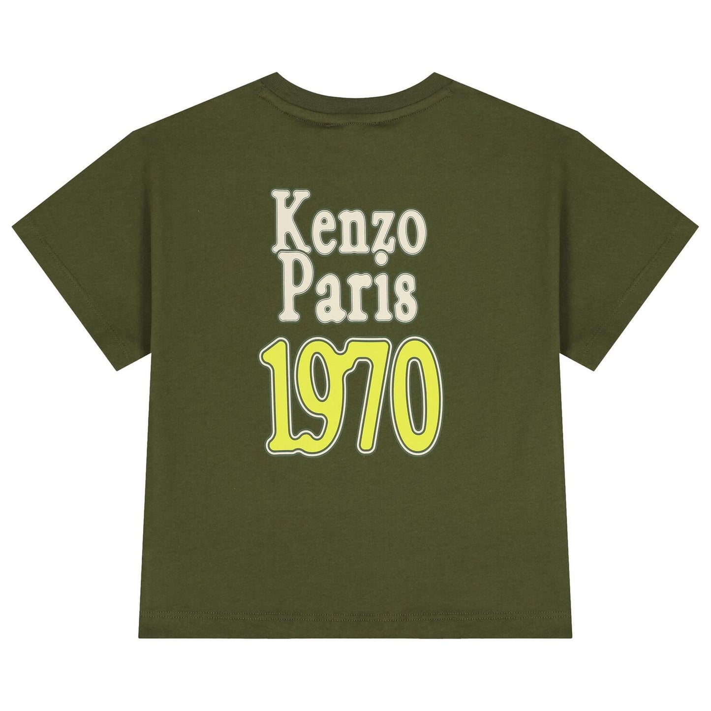 KENZO KIDS Boys Green Logo T-Shirt