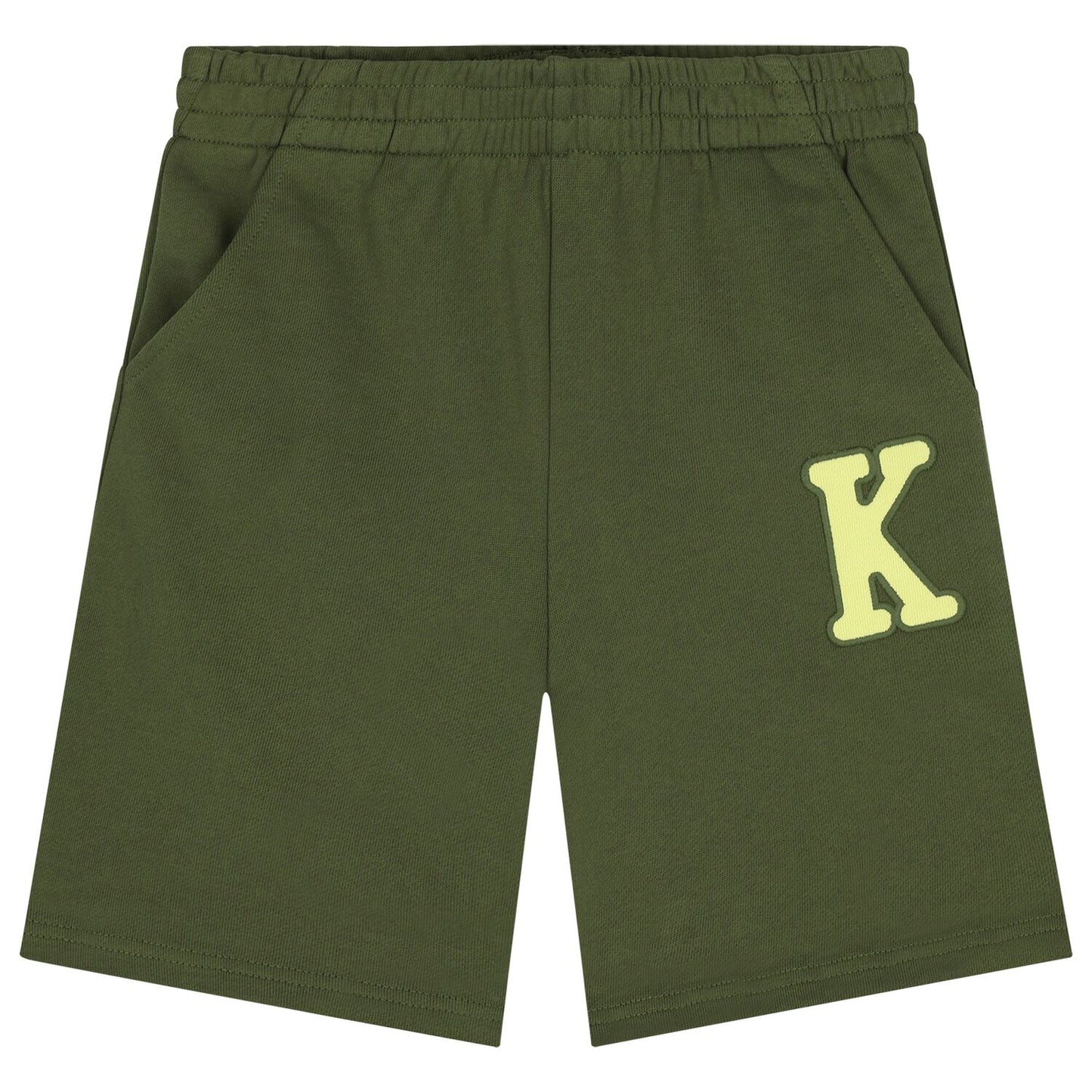 KENZO KIDS Boys Green Logo Shorts