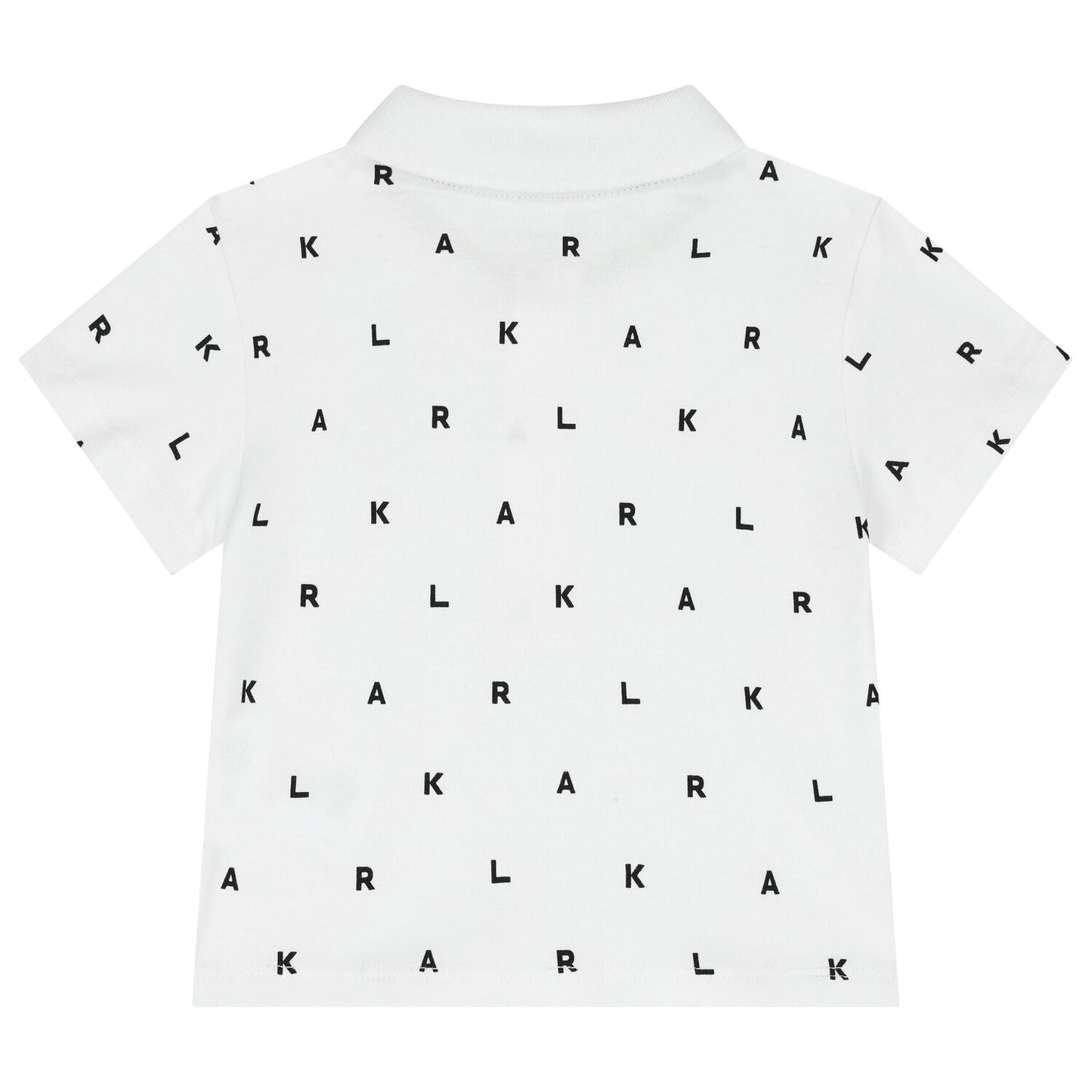 KARL LAGERFELD Boys White & Beige Logo Shorts Set