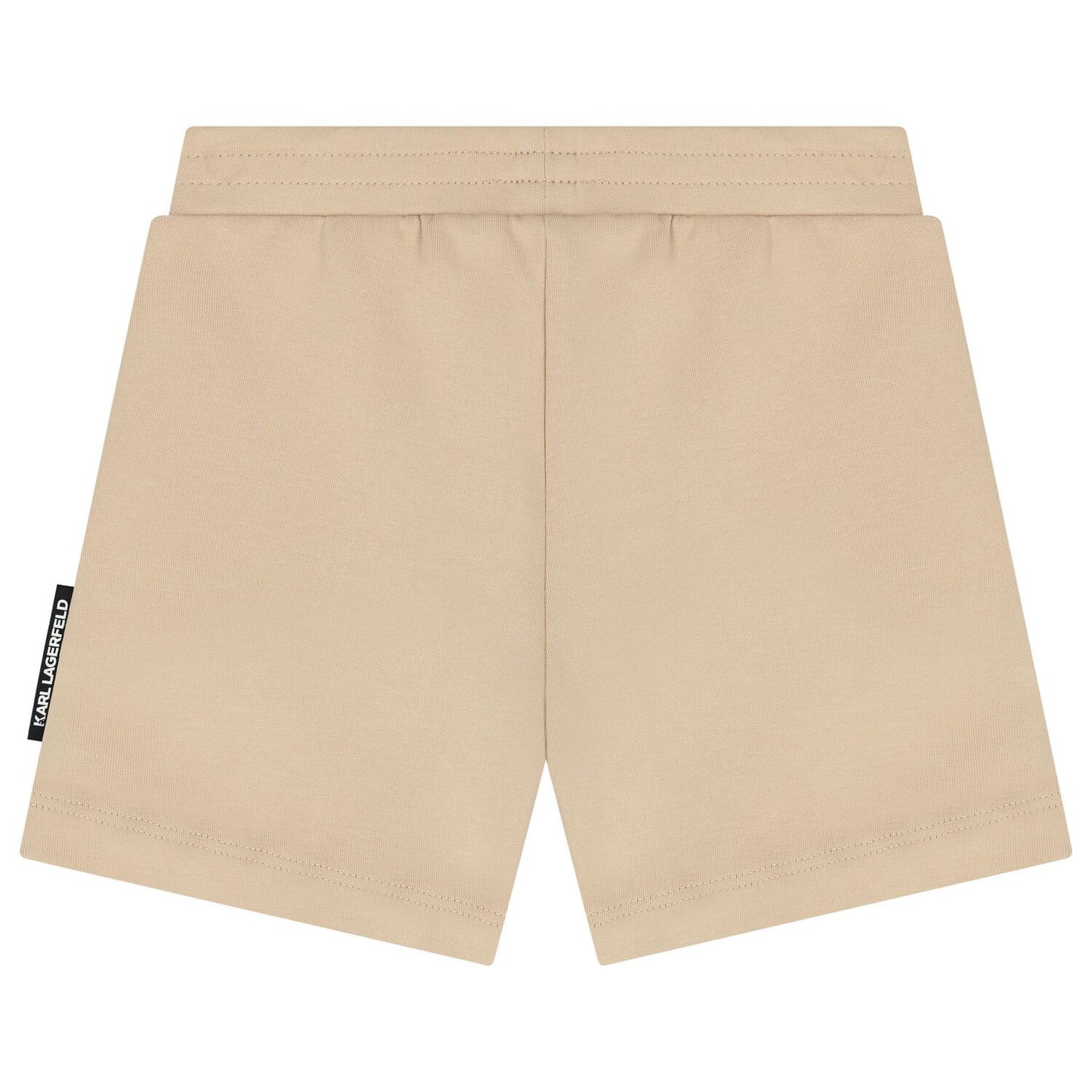 KARL LAGERFELD Boys White & Beige Logo Shorts Set