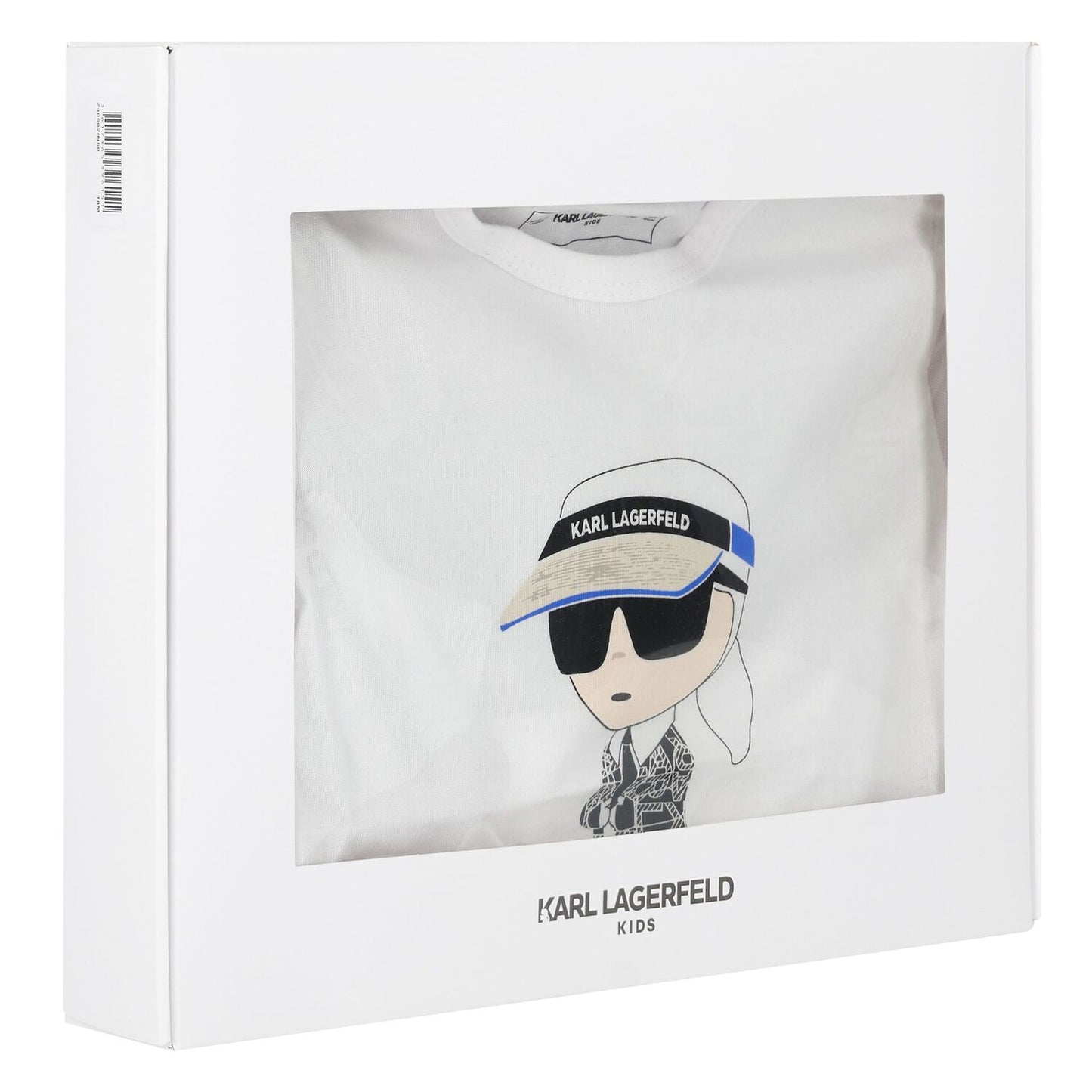 KARL LAGERFELD Boys White & Black Ikonik Shorts Set