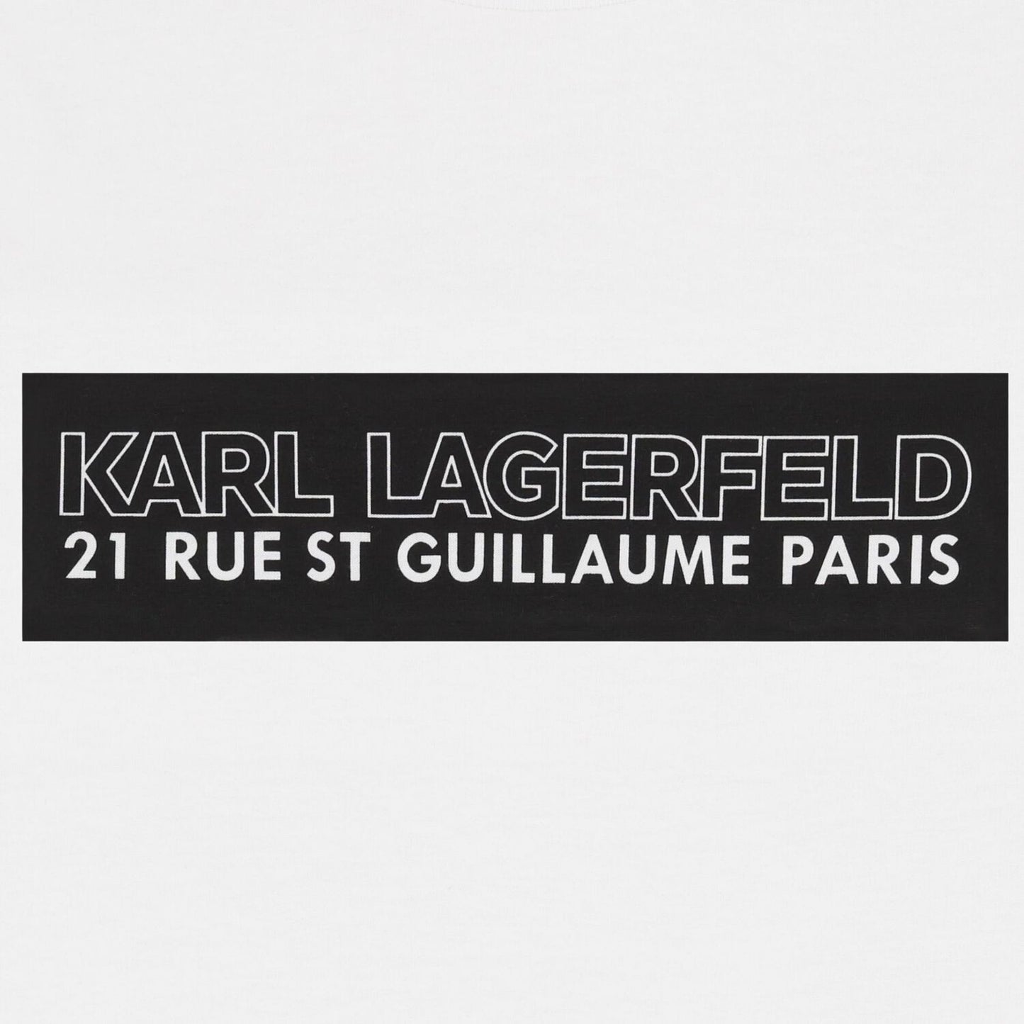KARL LAGERFELD Z30954/10P Boys White Logo T-Shirt