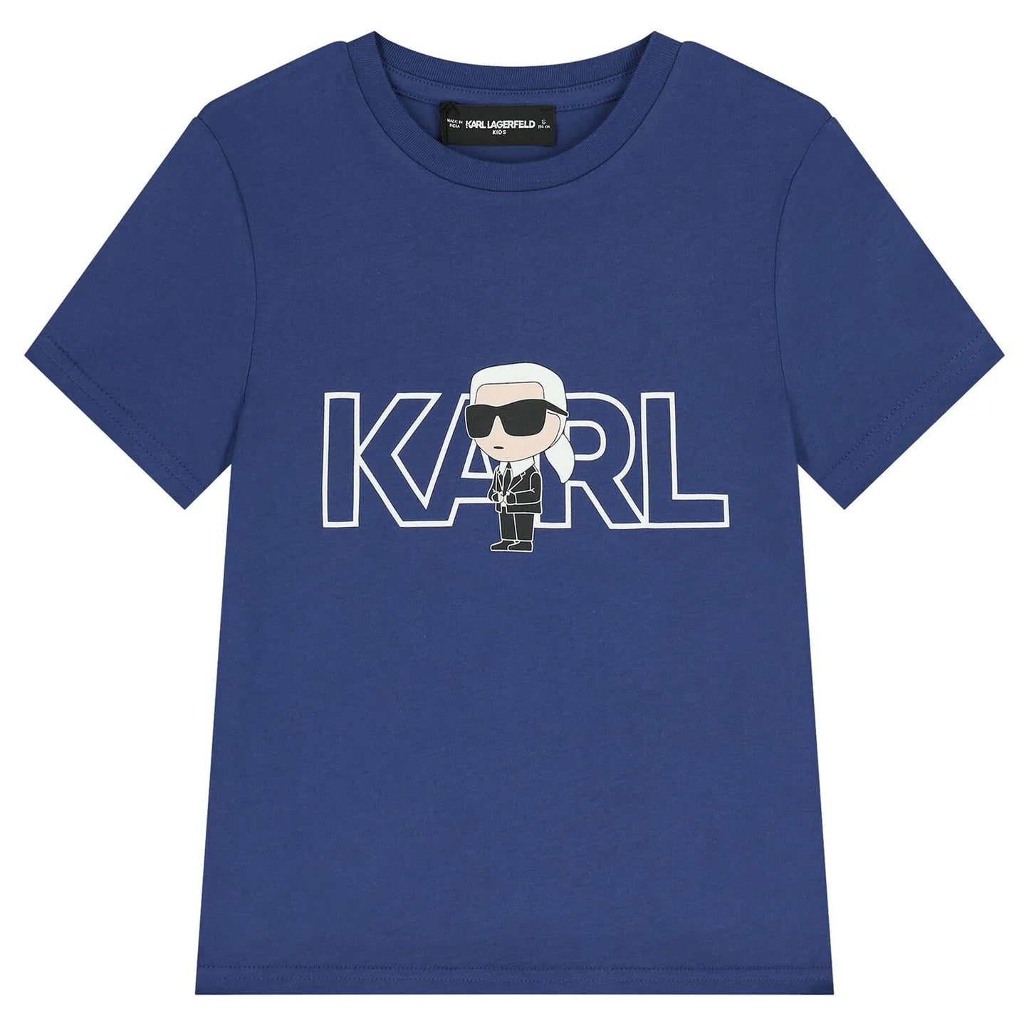 KARL LAGERFELD Z30956/82E Boys Blue Ikonik Karl Logo T-Shirt