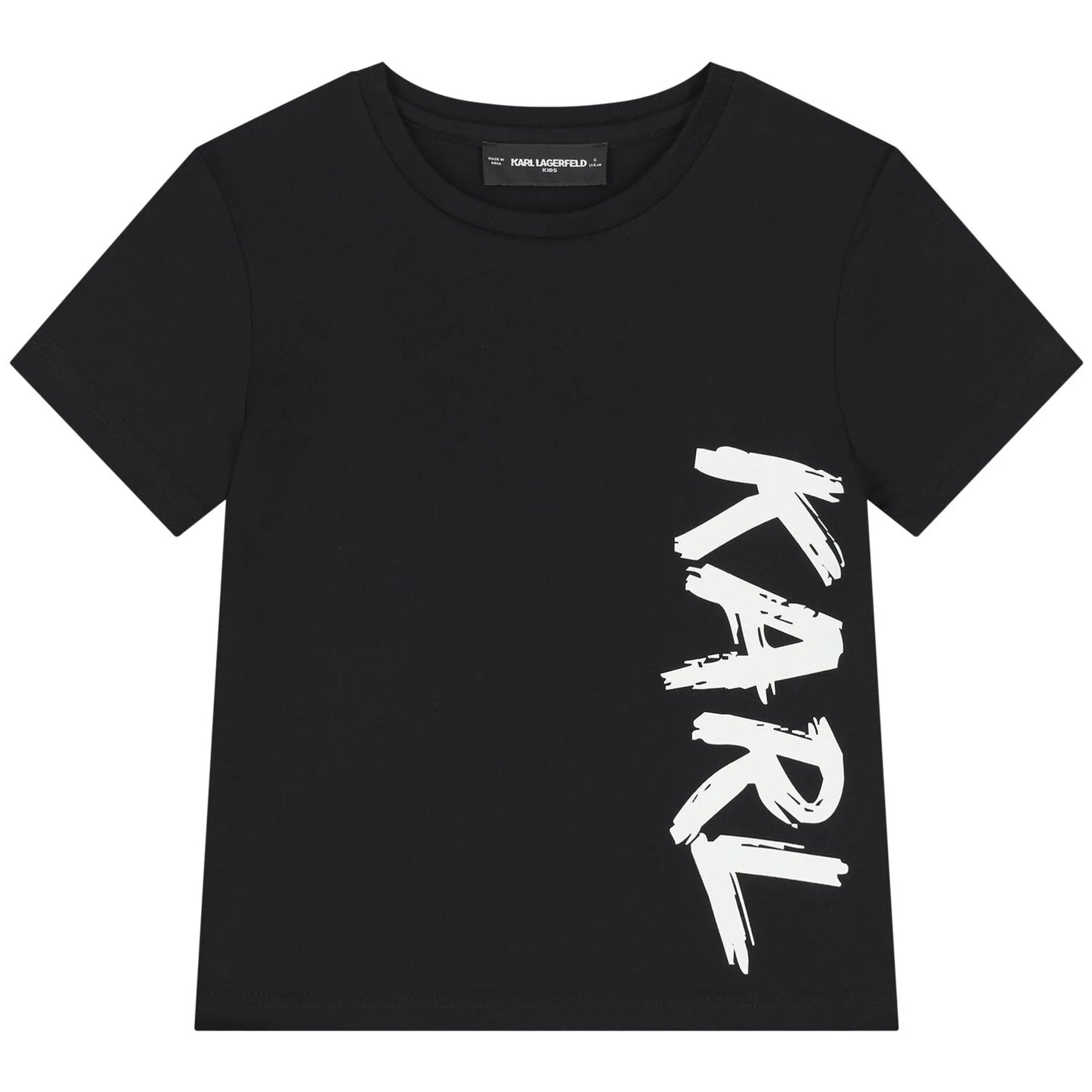 KARL LAGERFELD Boys Black Logo T-Shirt