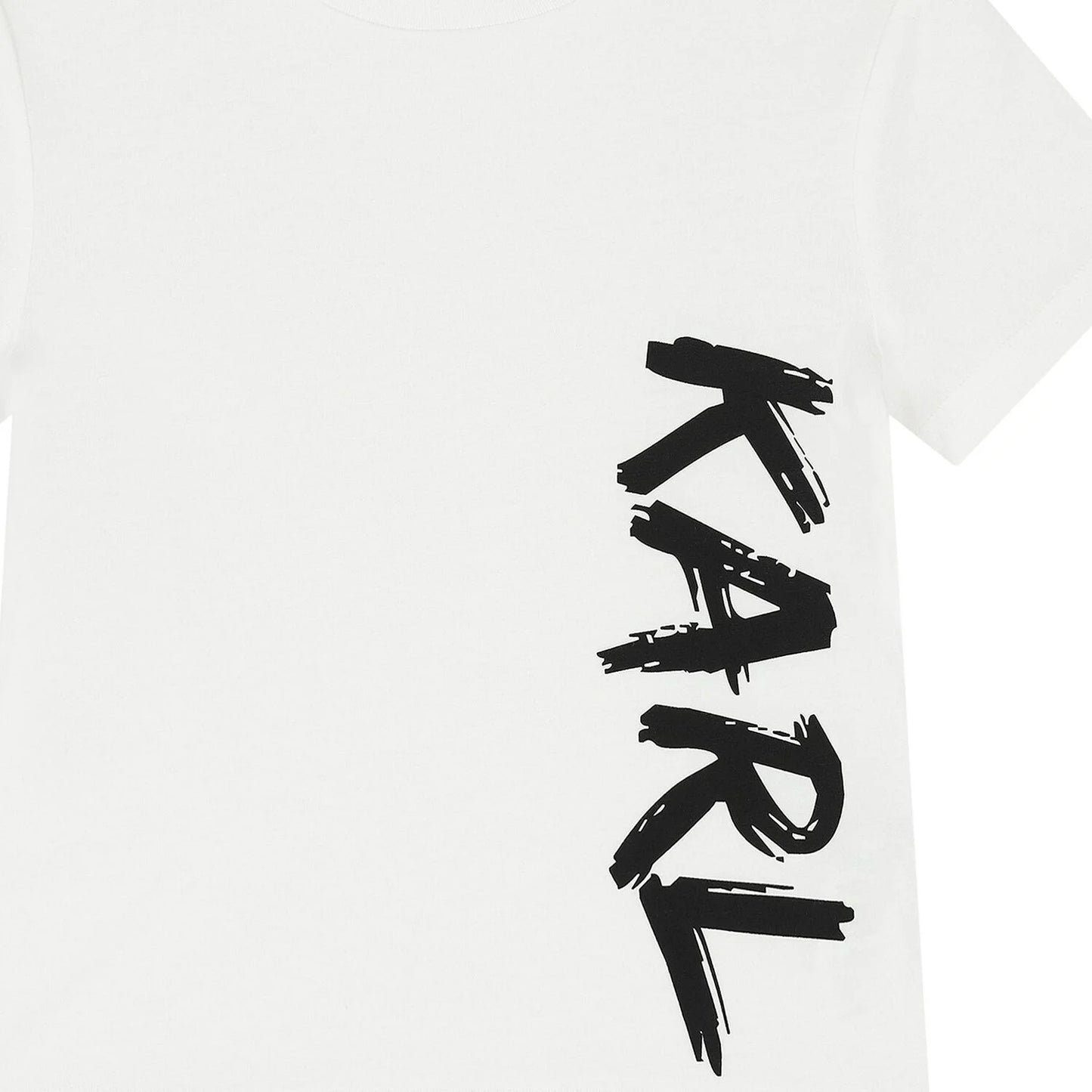 KARL LAGERFELD Boys White Logo T-Shirt