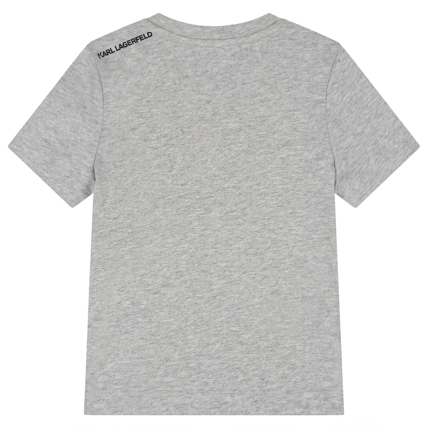 KARL LAGERFELD Boys Mini Me Grey Ikon Karl Logo T-Shirt