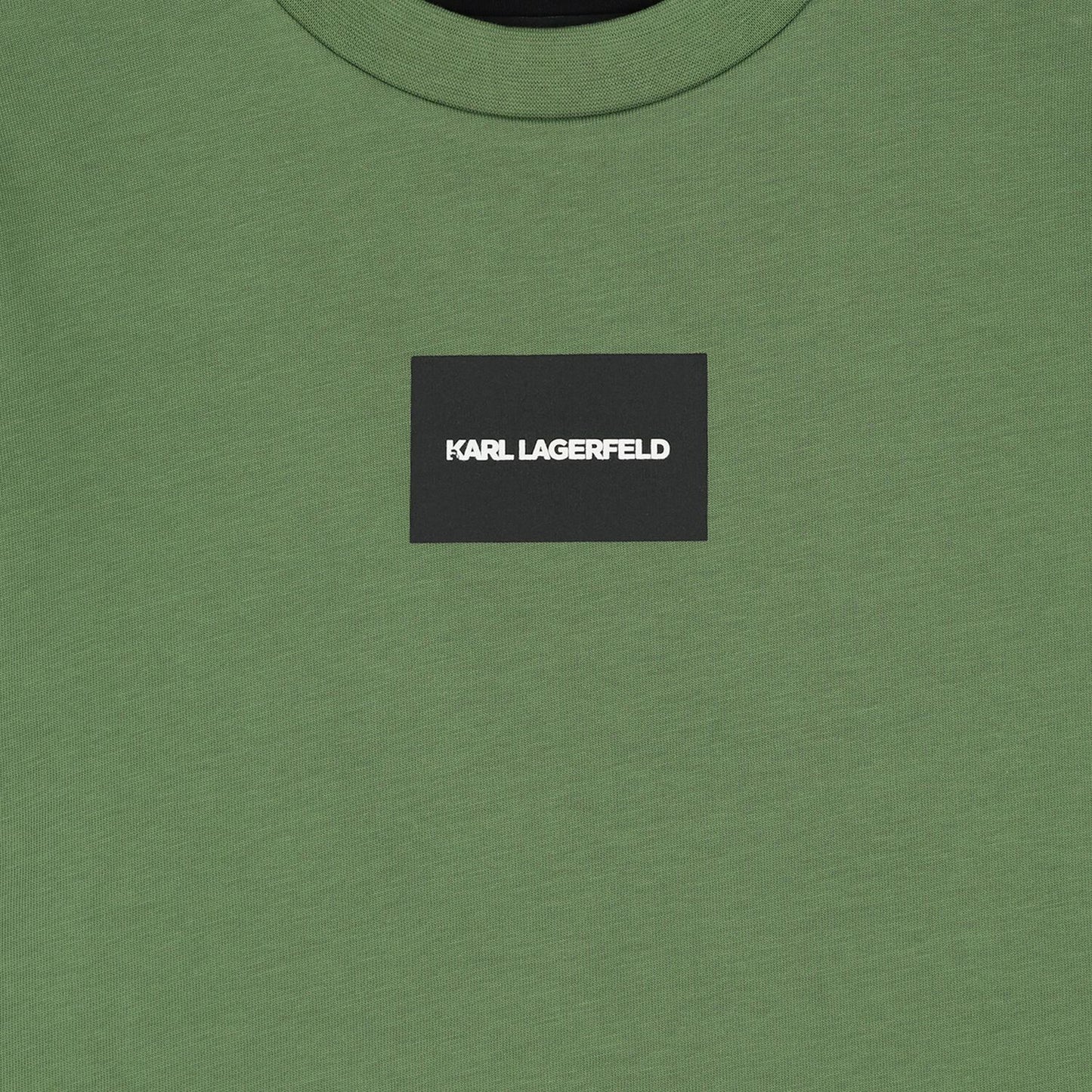 KARL LAGERFELD Boys Green Logo T-Shirt