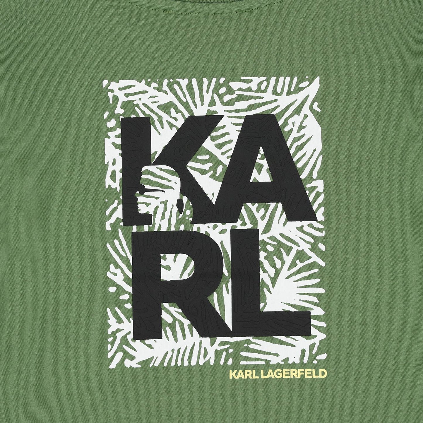 KARL LAGERFELD Boys Green Logo T-Shirt