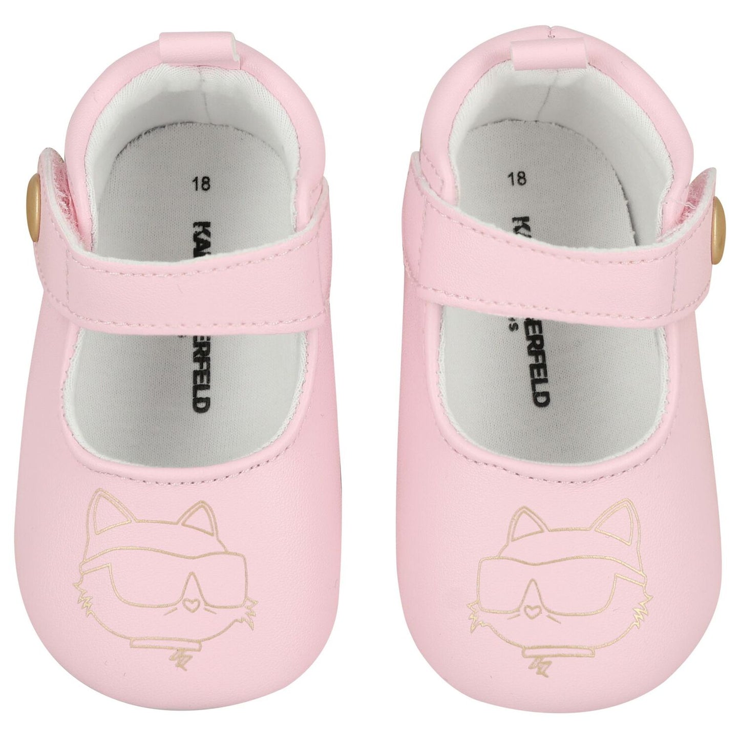 KARL LAGERFELD Baby Girls Pink Pre Walker Shoes
