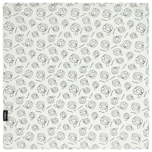 KARL LAGERFELD Baby Boys White Ikonik Logo Blanket