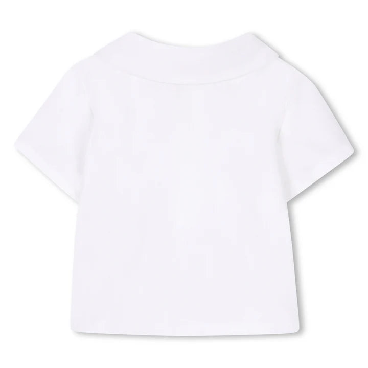 BOSS Baby Boys White Shirt + Blue Short Set