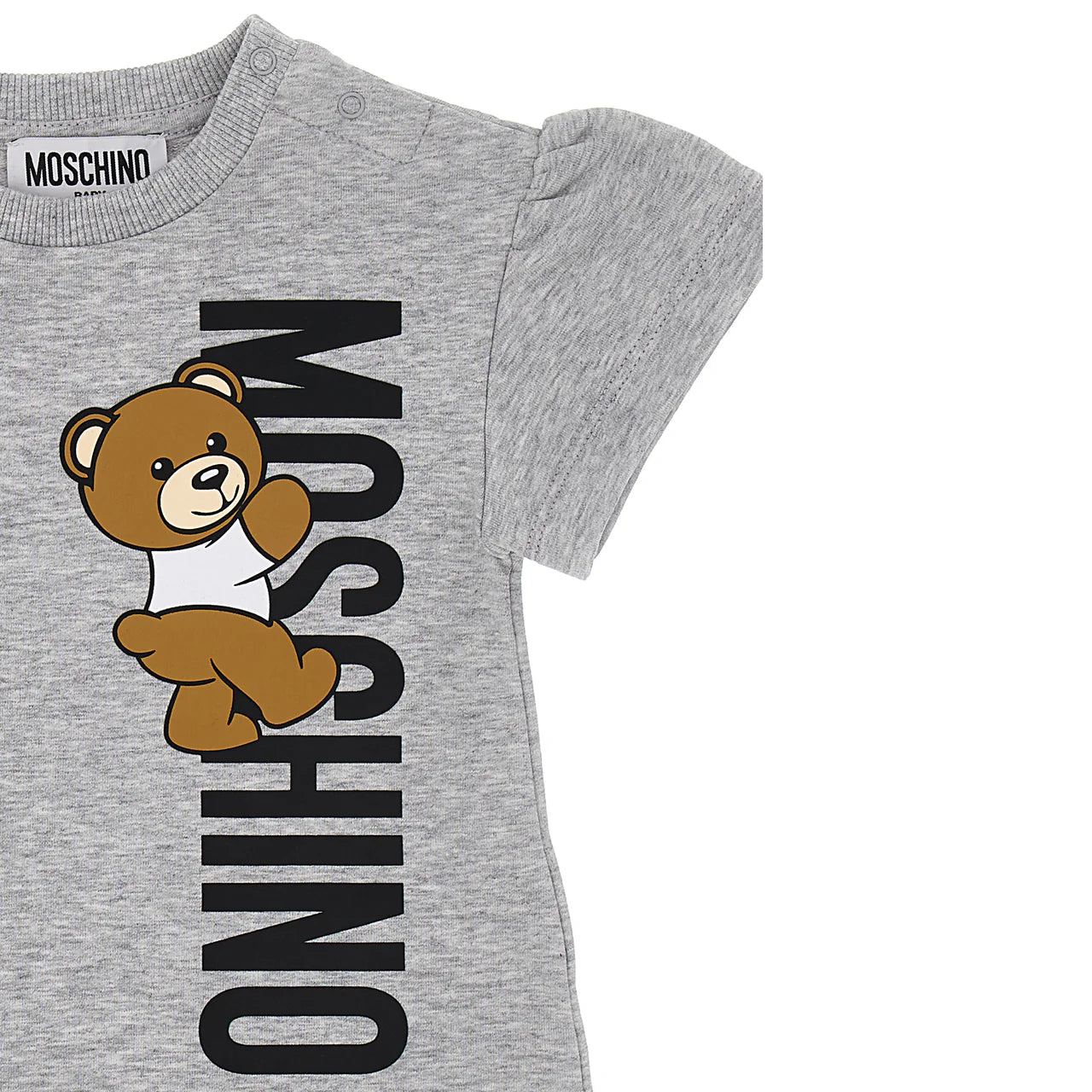MOSCHINO Baby Girls Grey Teddy Bear Dress
