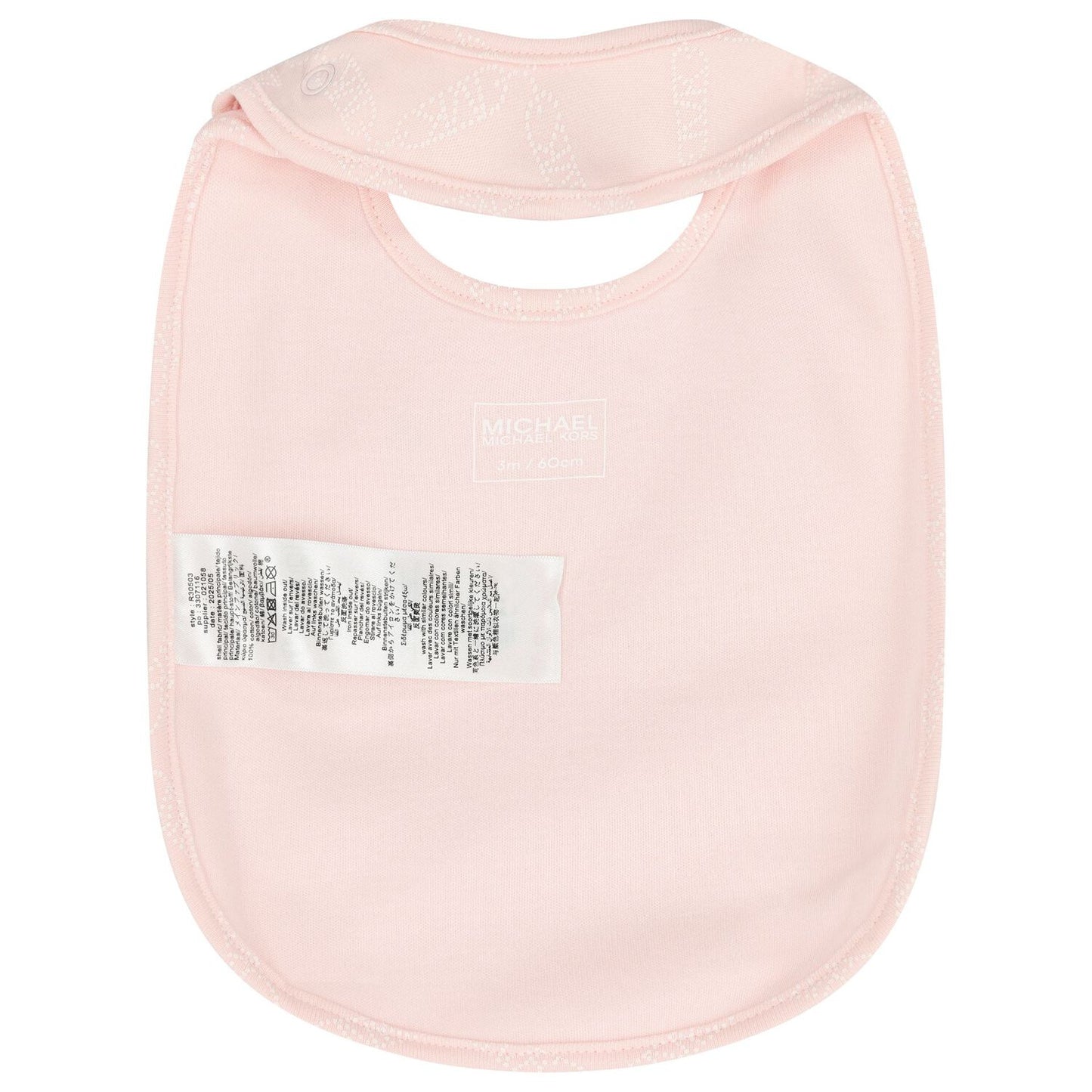 MICHAEL KORS R30503/46M Baby Girls Pink Logo Babygrow Gift Set