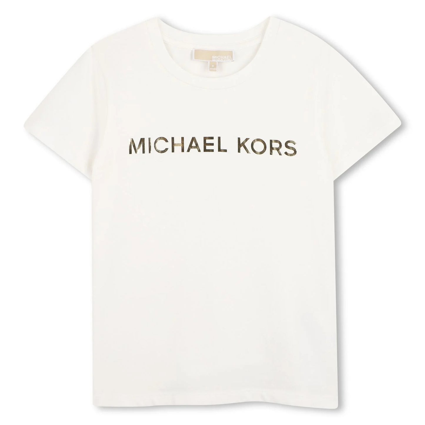 MICHAEL KORS R30492/117 Girls Ivory Logo T-Shirt