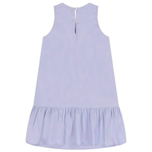 MOSCHINO Girls Lilac Purple Teddy Bear Logo Dress