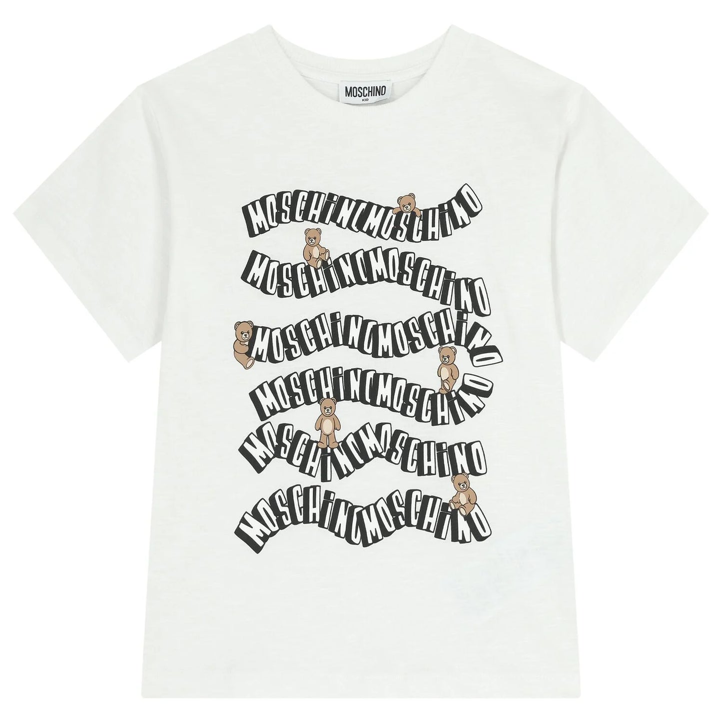 MOSCHINO White Teddy Bear Logo T-Shirt