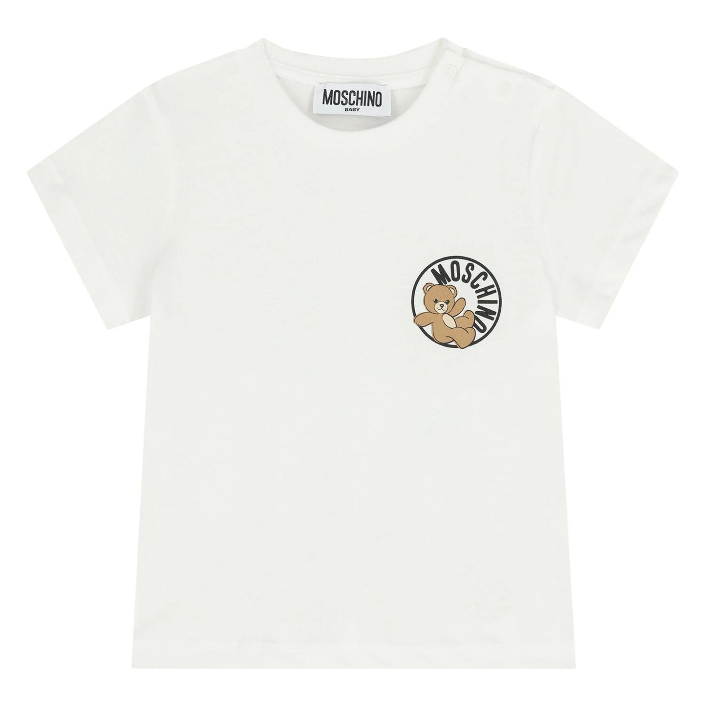 MOSCHINO Younger White Teddy Bear T-shirt