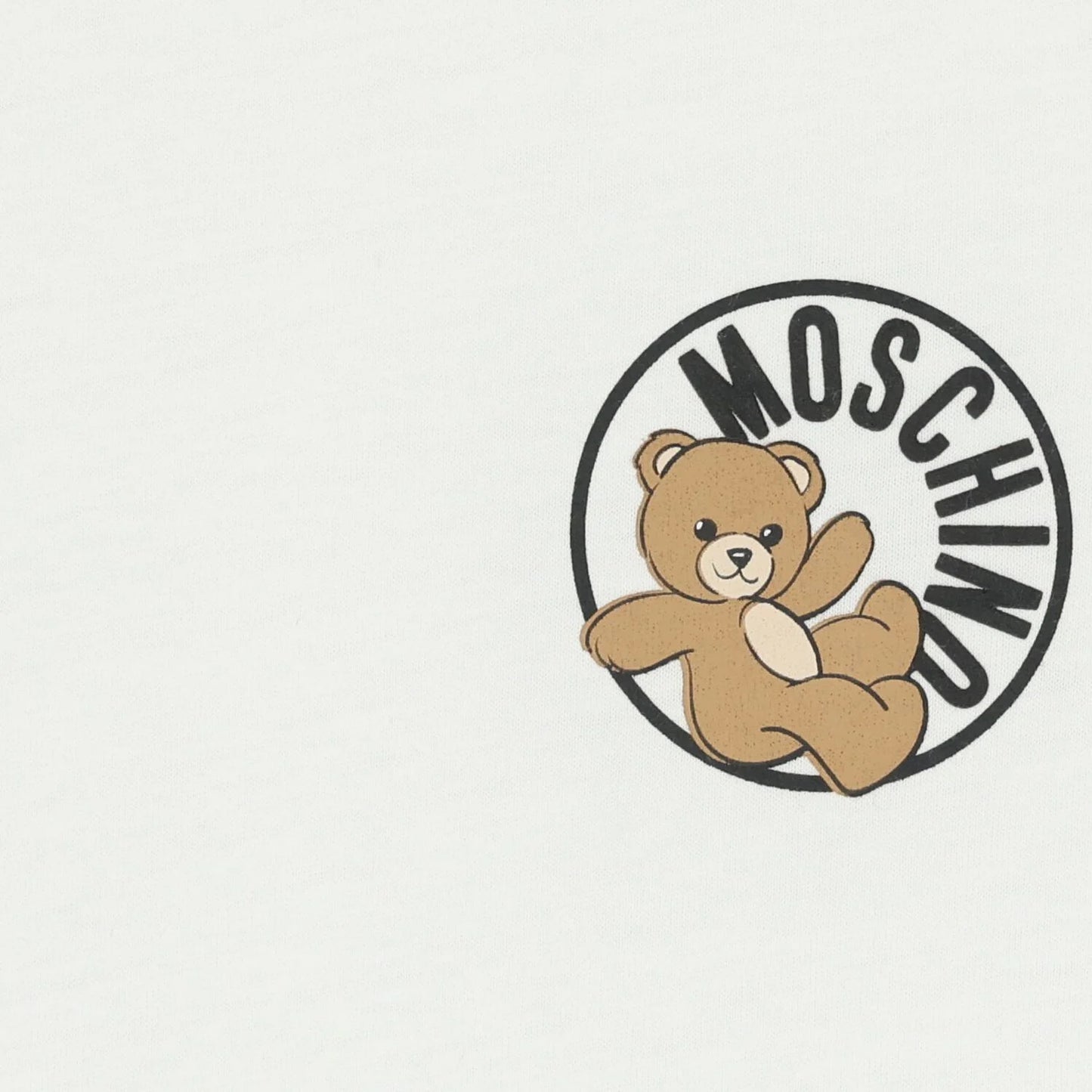 MOSCHINO Younger White Teddy Bear T-shirt