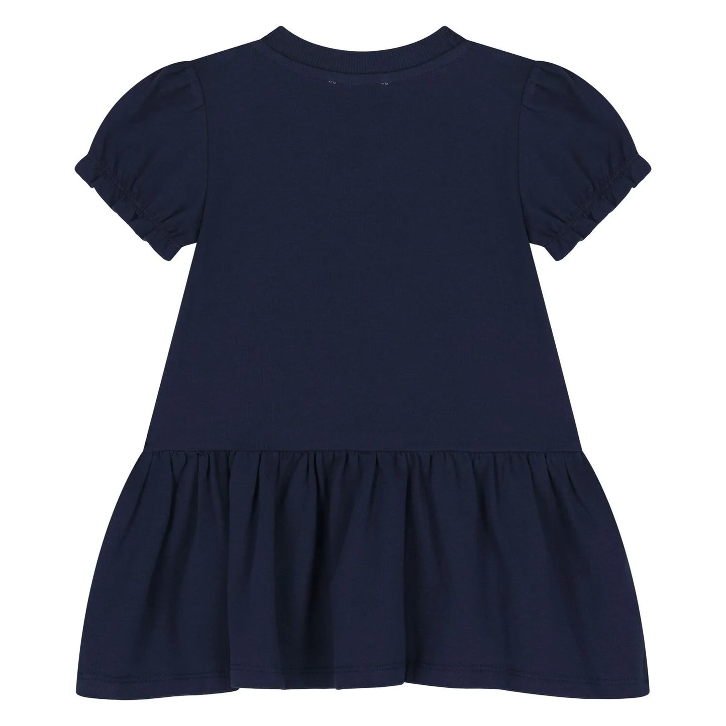 MOSCHINO Younger Girls Navy Blue Teddy Bear Logo Dress