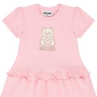 MOSCHINO Baby Girls Pink Teddy Bear Dress