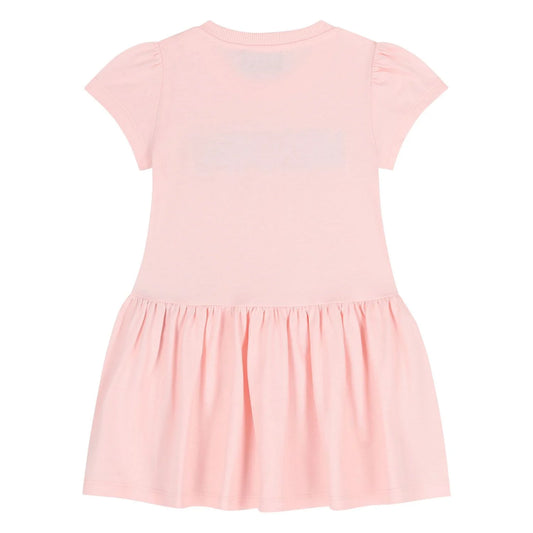 MOSCHINO Younger Girls Pink Logo Dress