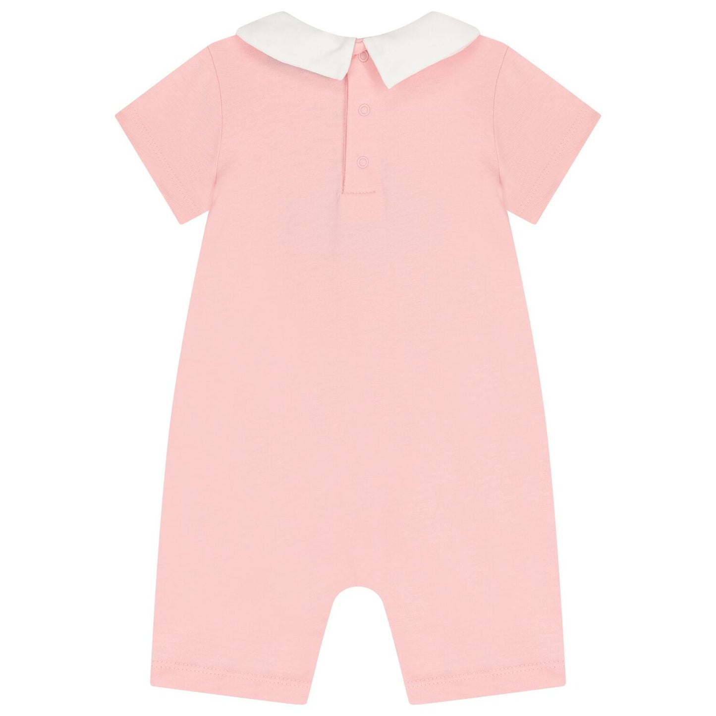 MOSCHINO Baby Girls Pink Teddy Bear Logo Romper