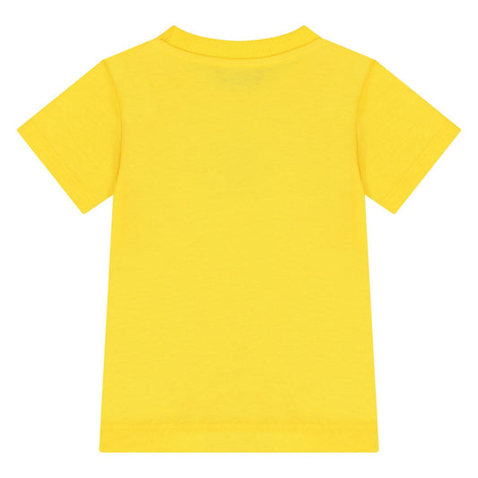 MOSCHINO Younger Yellow Teddy Bear Logo T-Shirt