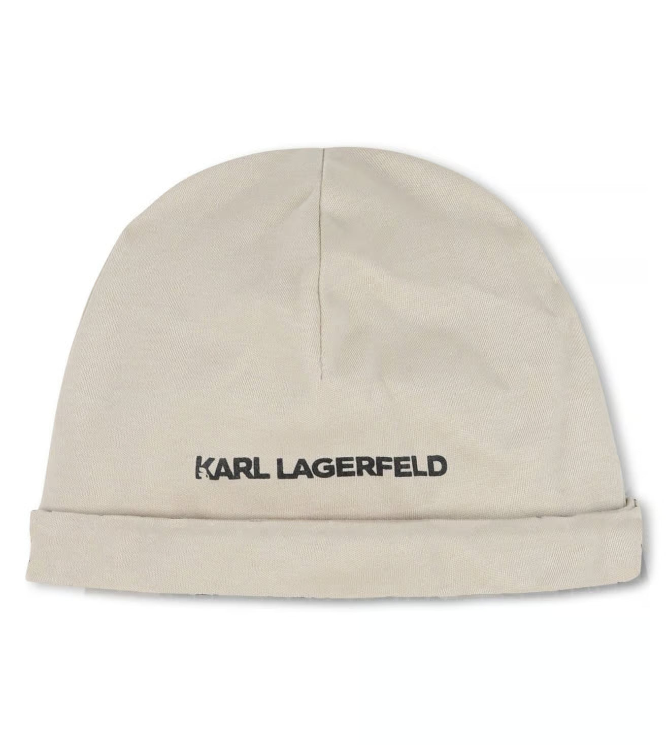 KARL LAGERFELD Z30974/211 Beige Logo Printed Baby Grow