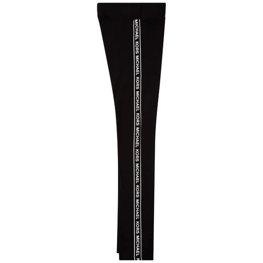MICHAEL KORS Kids Girls Black Logo Leggings