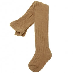 CARLOMAGNO 162 Ribbed Tights Caramel
