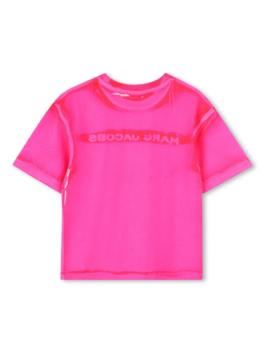MARC JACOBS Girls Pink Logo T-Shirt
