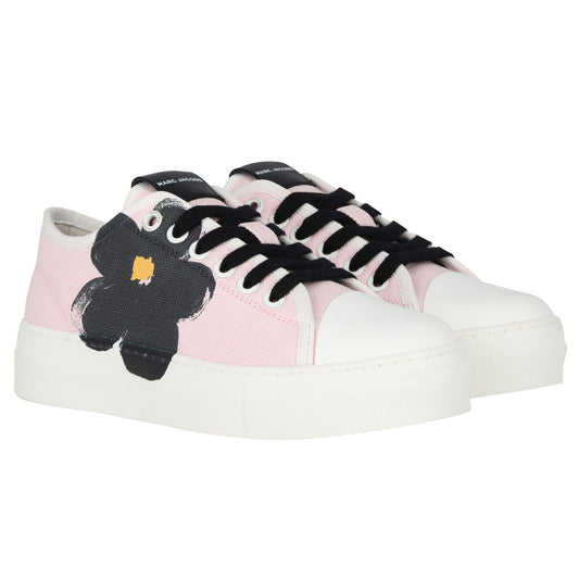 MARC JACOBS Girls Pink Daisy Trainers