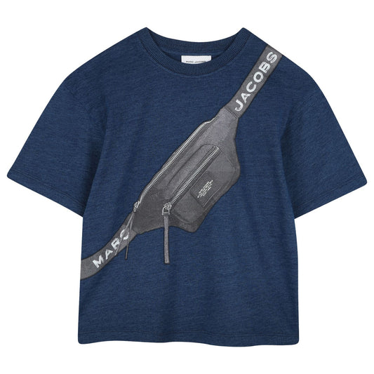 MARC JACOBS Boys Blue Belt Bag T-Shirt