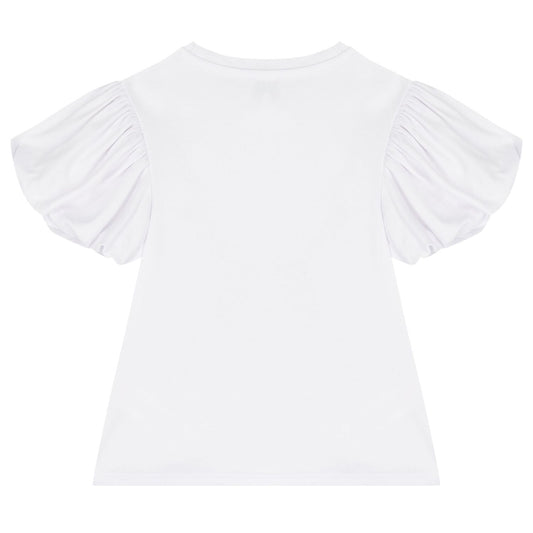 MARC JACOBS Girls White Logo Bag T-Shirt