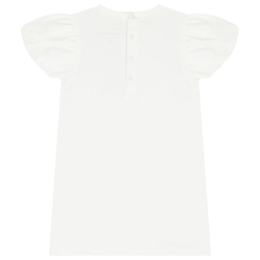 MARC JACOBS Younger Girls White Logo Bag Dress