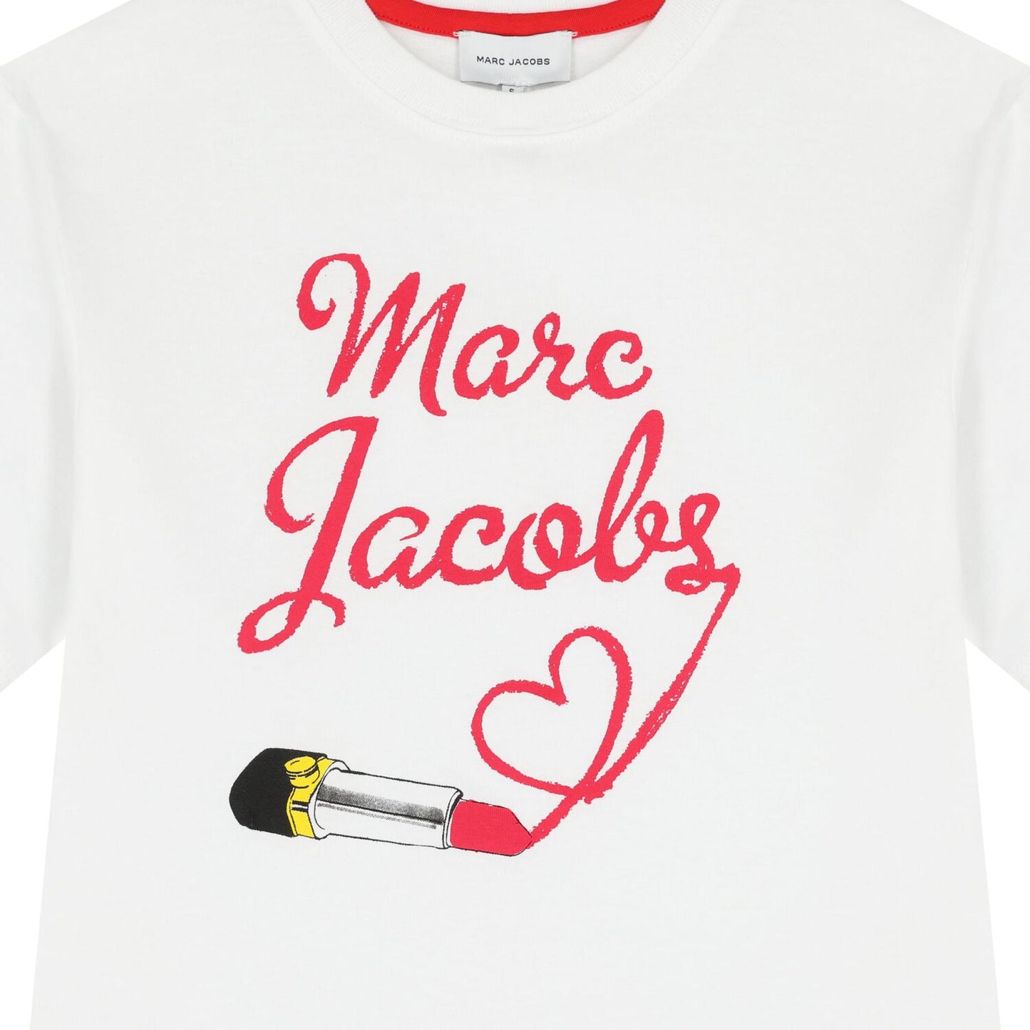 MARC JACOBS W60579/10P Girls White Logo T-Shirt