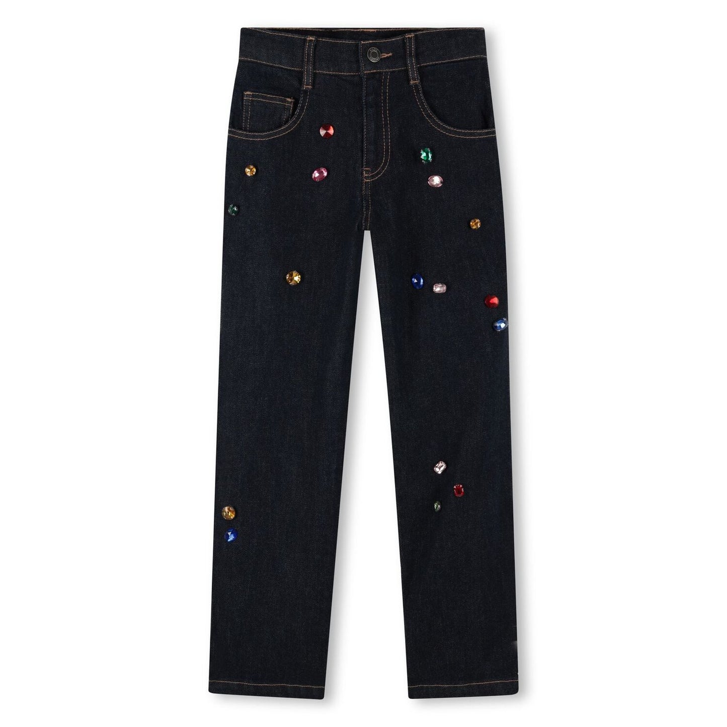 MARC JACOBS W60595/Z10 Girls Navy Blue Jewel Denim Jeans