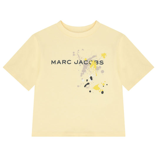 MARC JACOBS W60641/503 Boys Yellow Logo T-Shirt