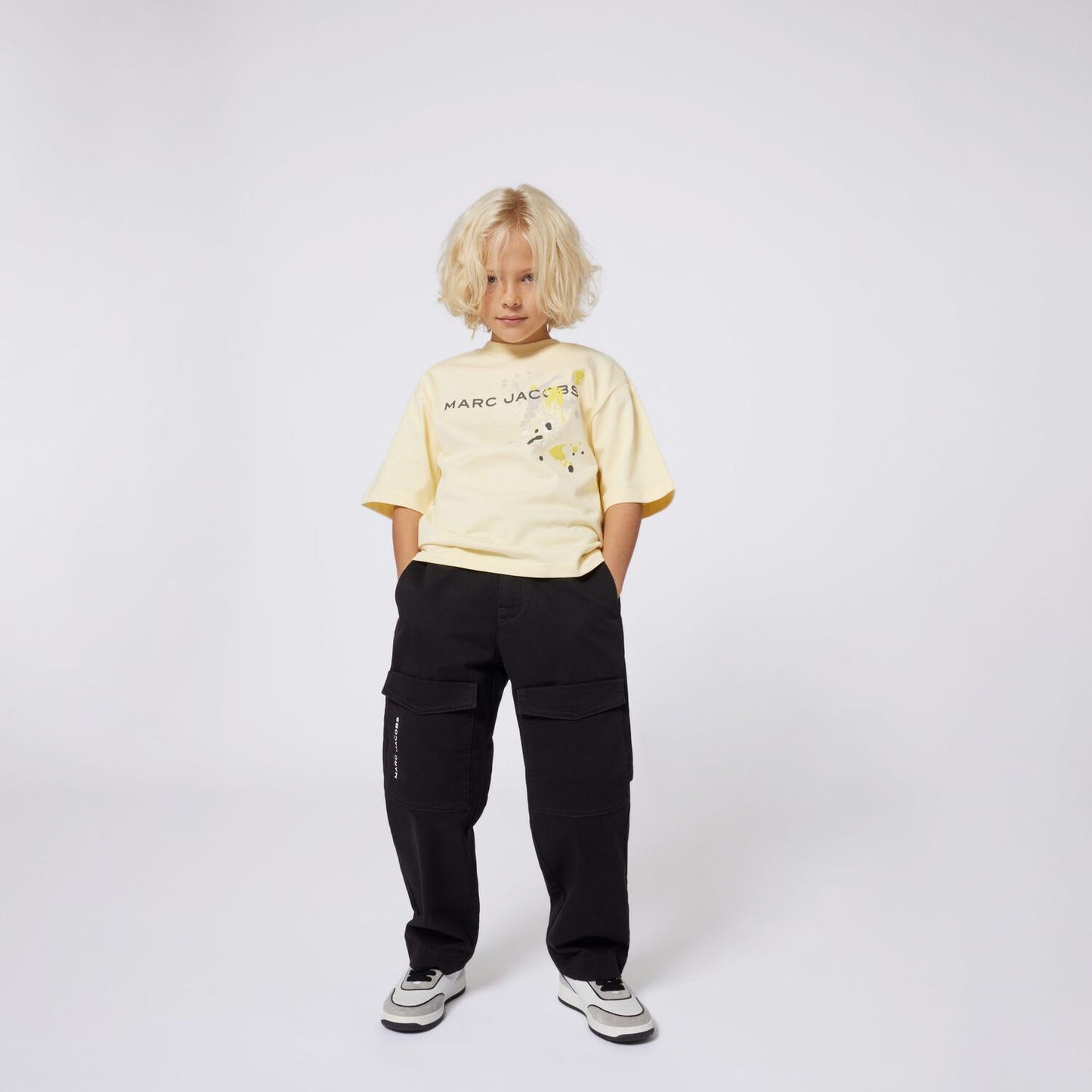 MARC JACOBS W60641/503 Boys Yellow Logo T-Shirt