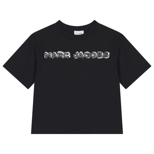 MARC JACOBS W60644/09B Boys Black Logo T-Shirt