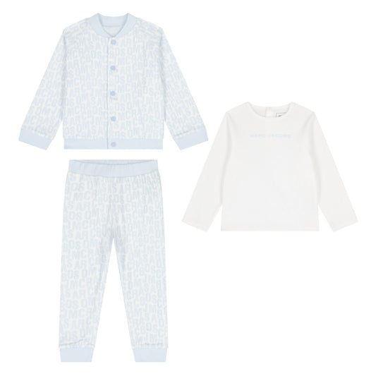 MARC JACOBS W60660/791 Younger Boys Blue & White Reversible Tracksuit Set