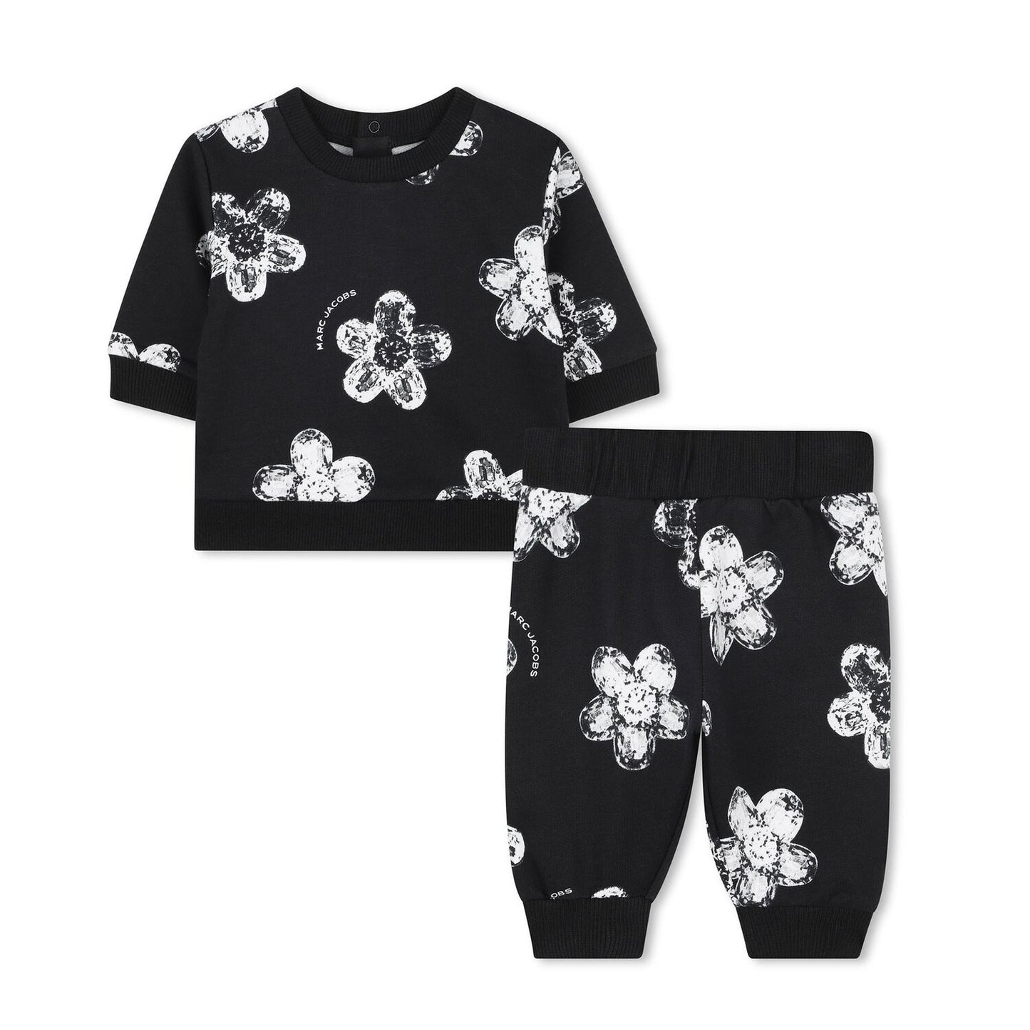 MARC JACOBS W60661/09B Younger Girls Black Flower Tracksuit