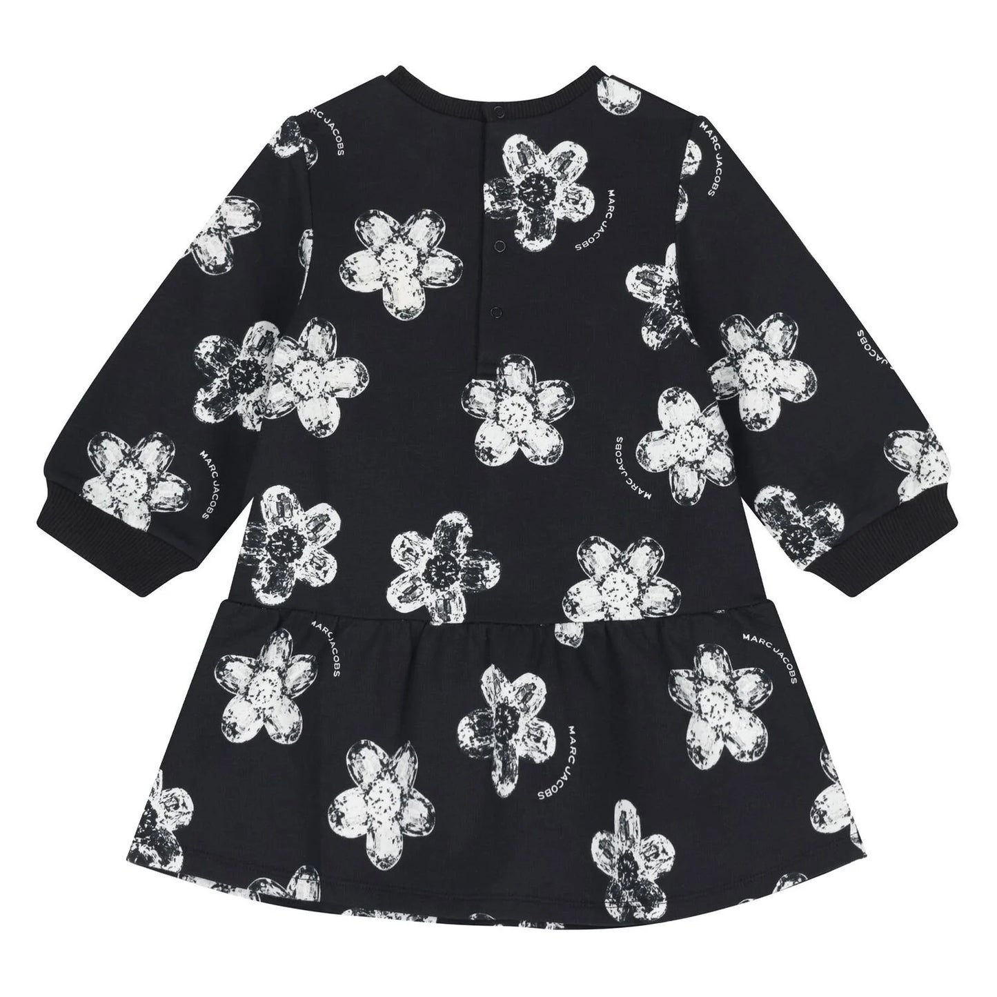 MARC JACOBS W60665/09B Younger Girls Black Flower Dress