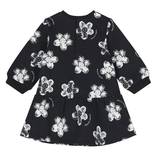 MARC JACOBS W60665/09B Younger Girls Black Flower Dress