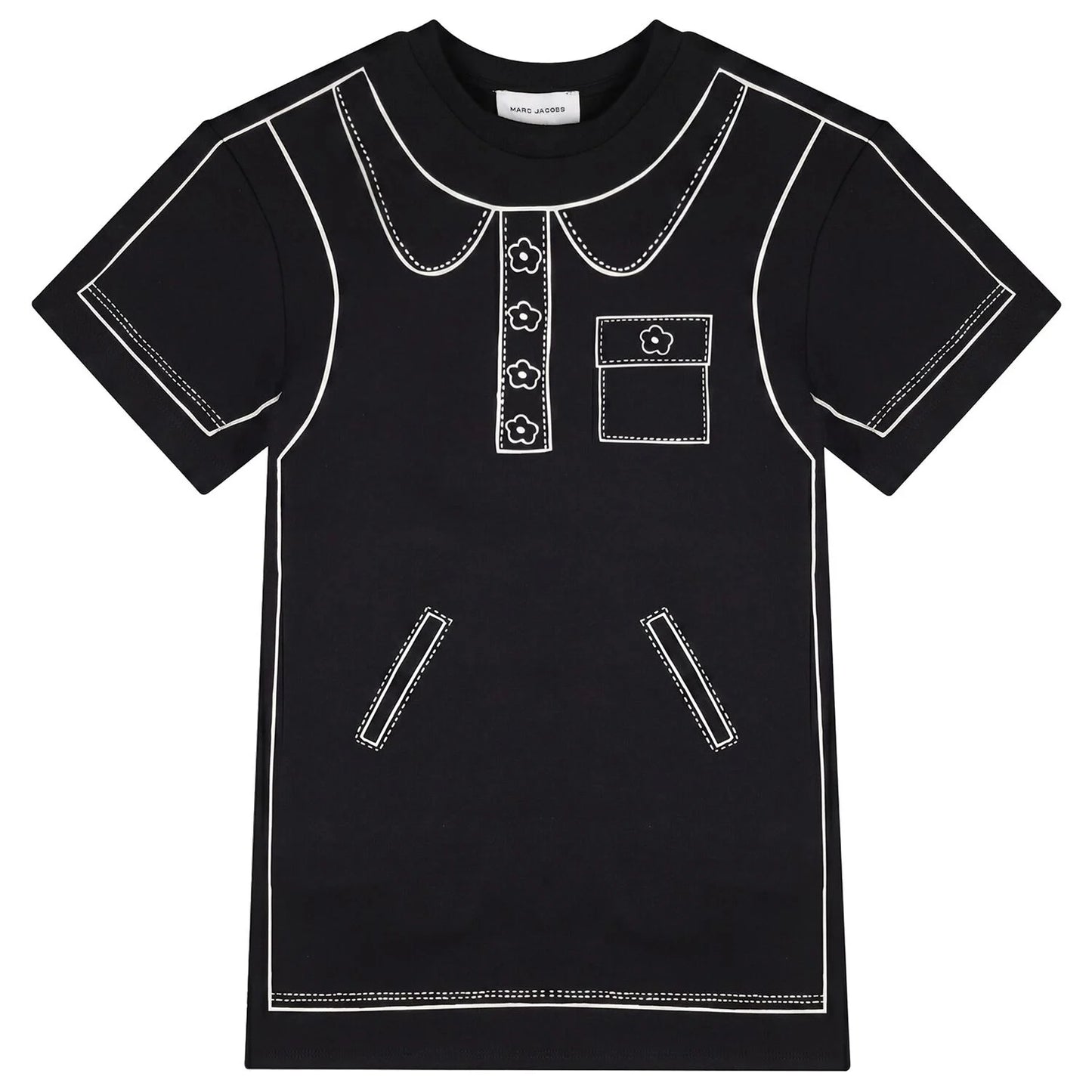 MARC JACOBS Girls Black Printed Dress