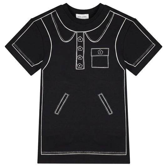 MARC JACOBS Girls Black Printed Dress