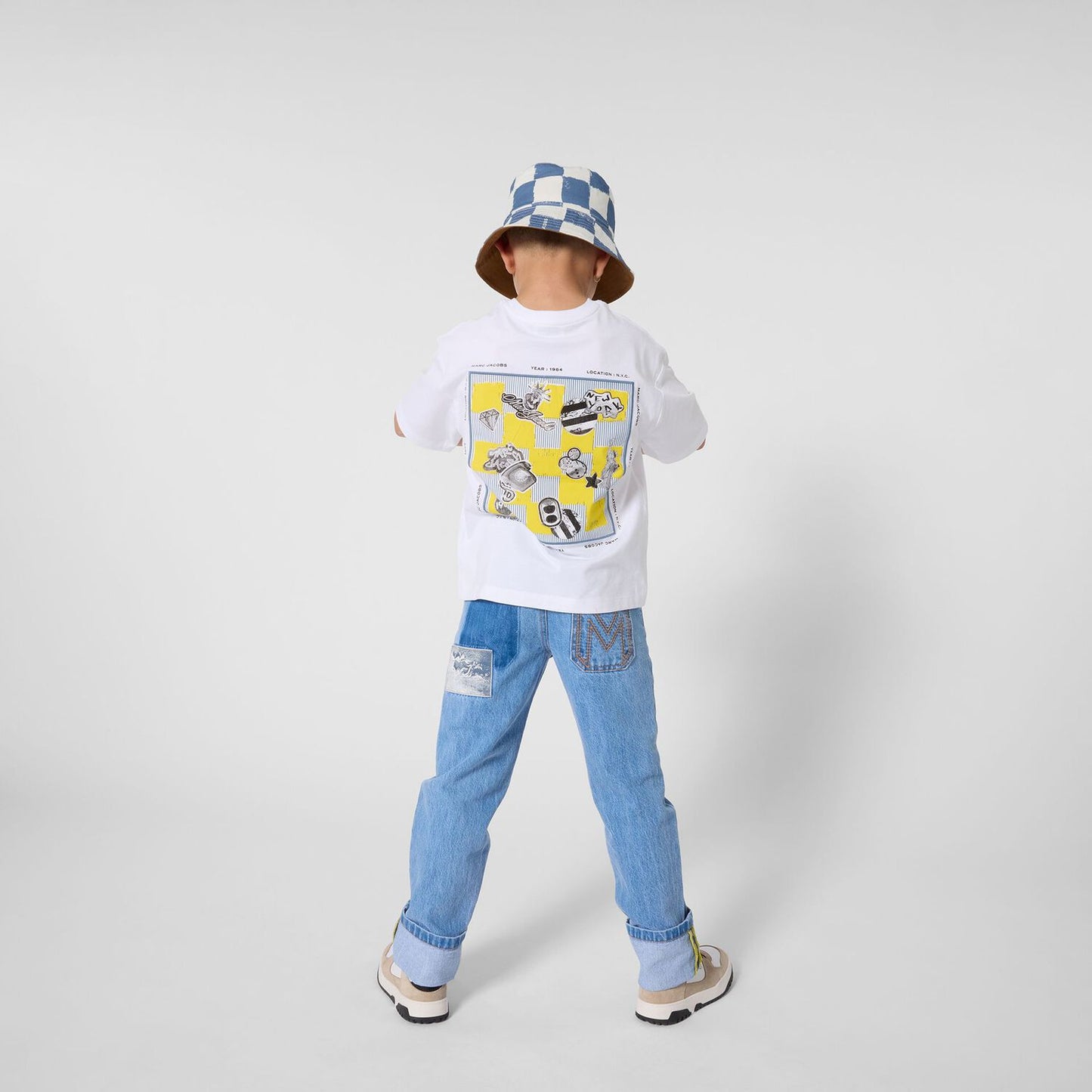 MARC JACOBS Boys White Logo T-Shirt