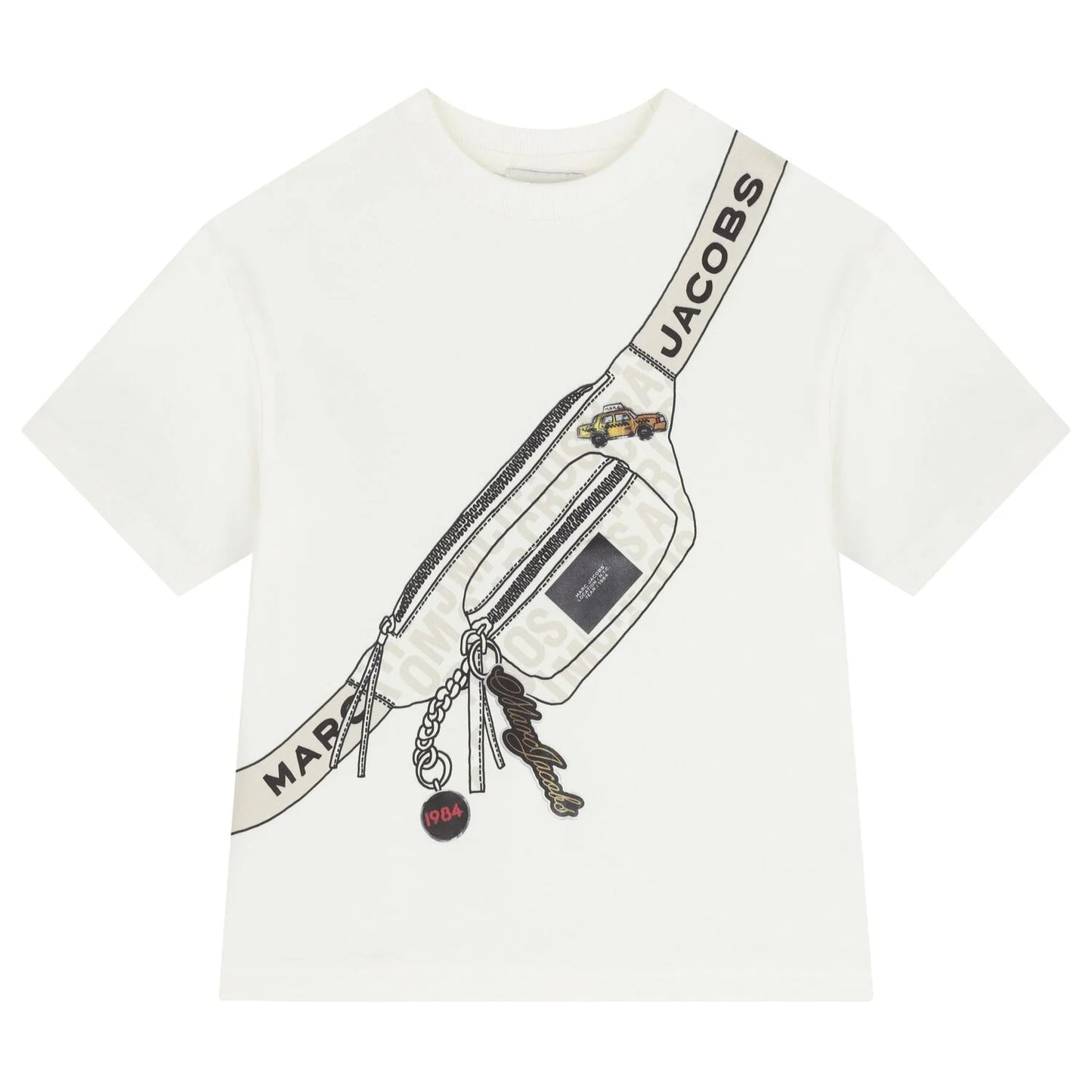 MARC JACOBS Boys White Bag T-Shirt