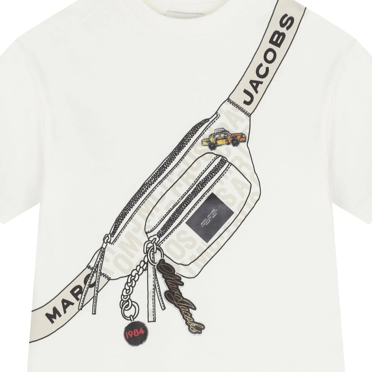 MARC JACOBS Boys White Bag T-Shirt